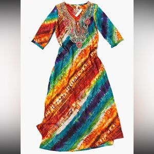 Multicolor Beach Kaftan